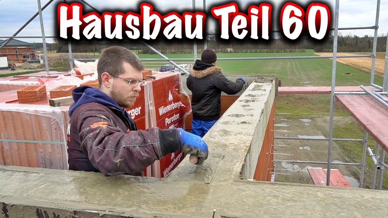 Hausbau Teil 60! (Ringanker für Dachstuhl) ElektroM