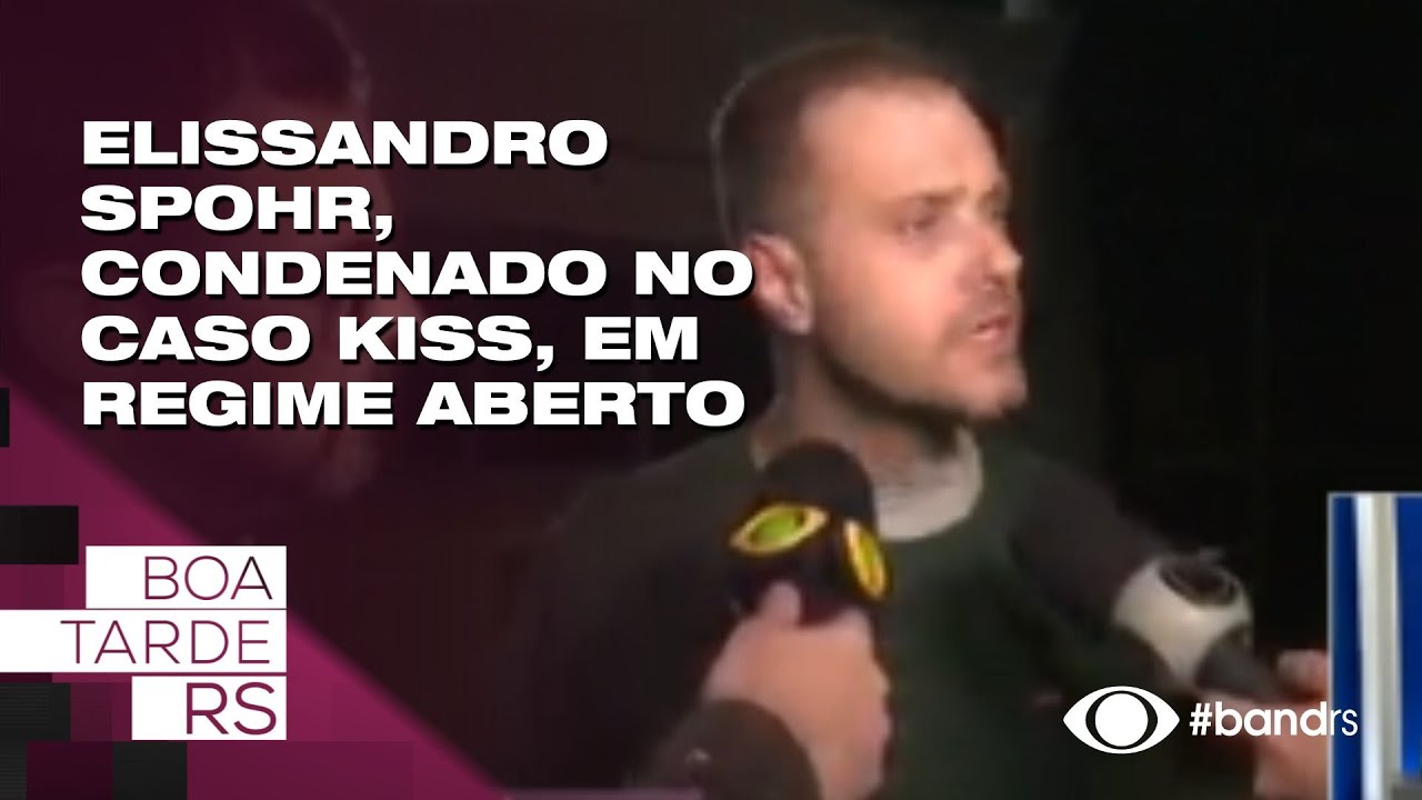 Elissandro Spohr, condenado no caso Kiss, em regime aberto