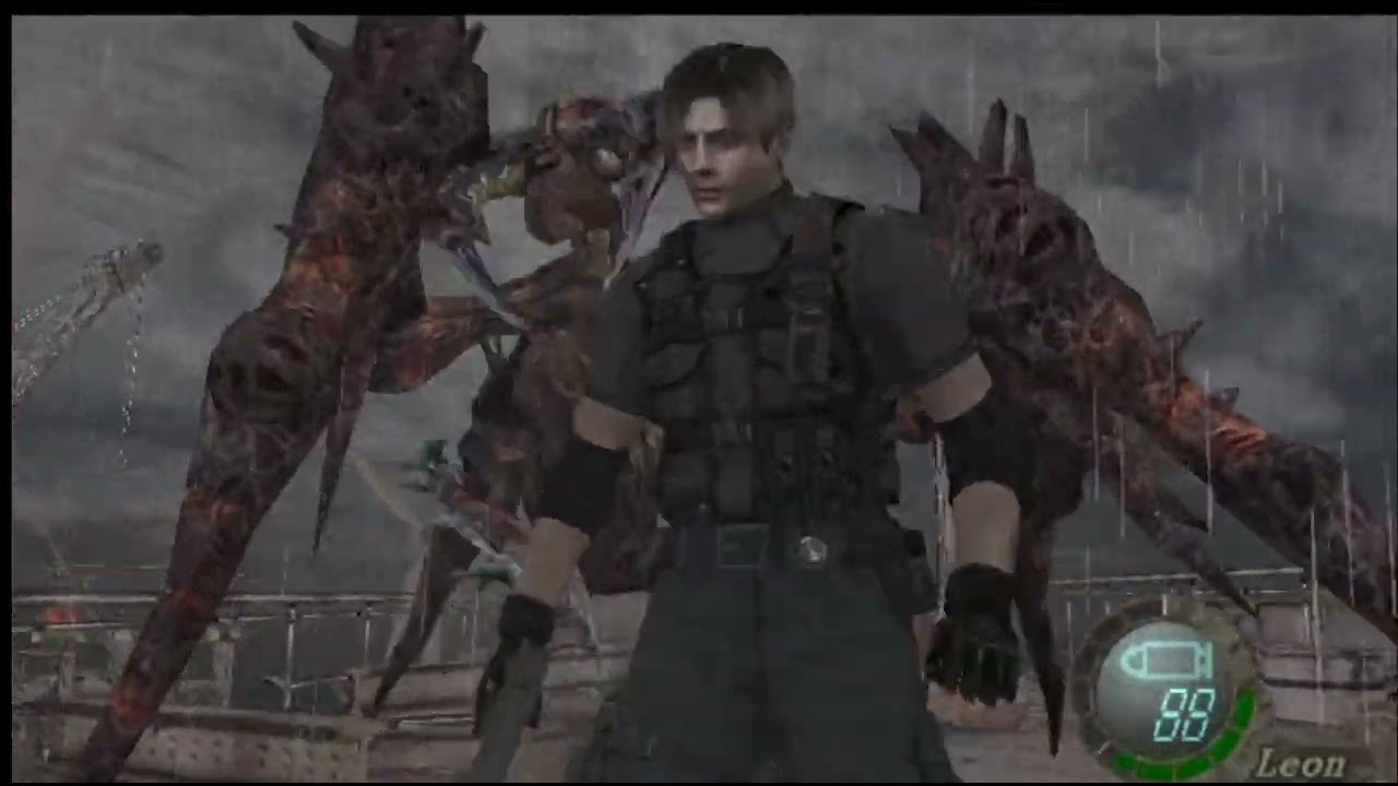 The moment Leon proved why he’s the GOAT of Resident Evil.🥵💥🔥🔥🥶🐐