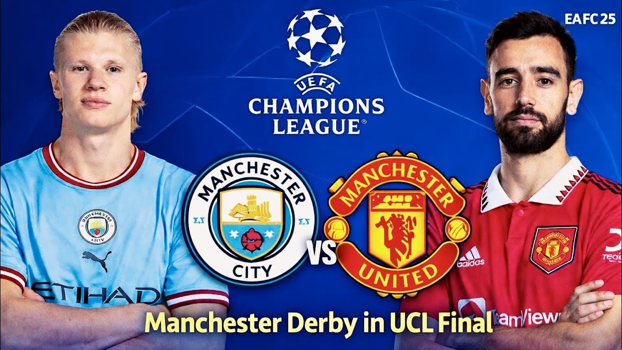 LATE DRAMA in the Champions League Final 🏆|| Man City 3-1 Man United 😱