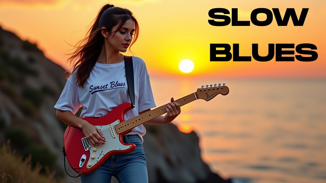 Sunset Blues Lounge  🎸 Slow Blues for Midnight Moments