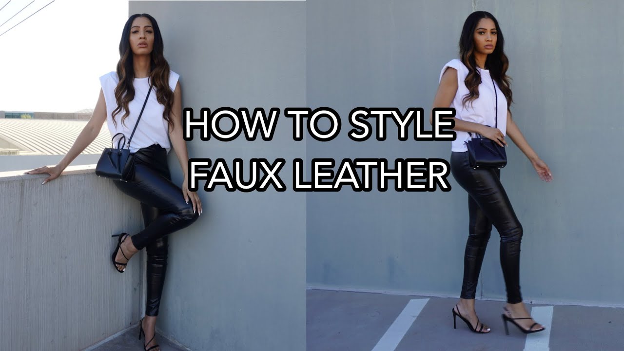 HOW TO STYLE FAUX LEATHER LEGGINGS || FINALLY A 32’ INCH INSEAM LEGGING FOR US TALLER WOMEN