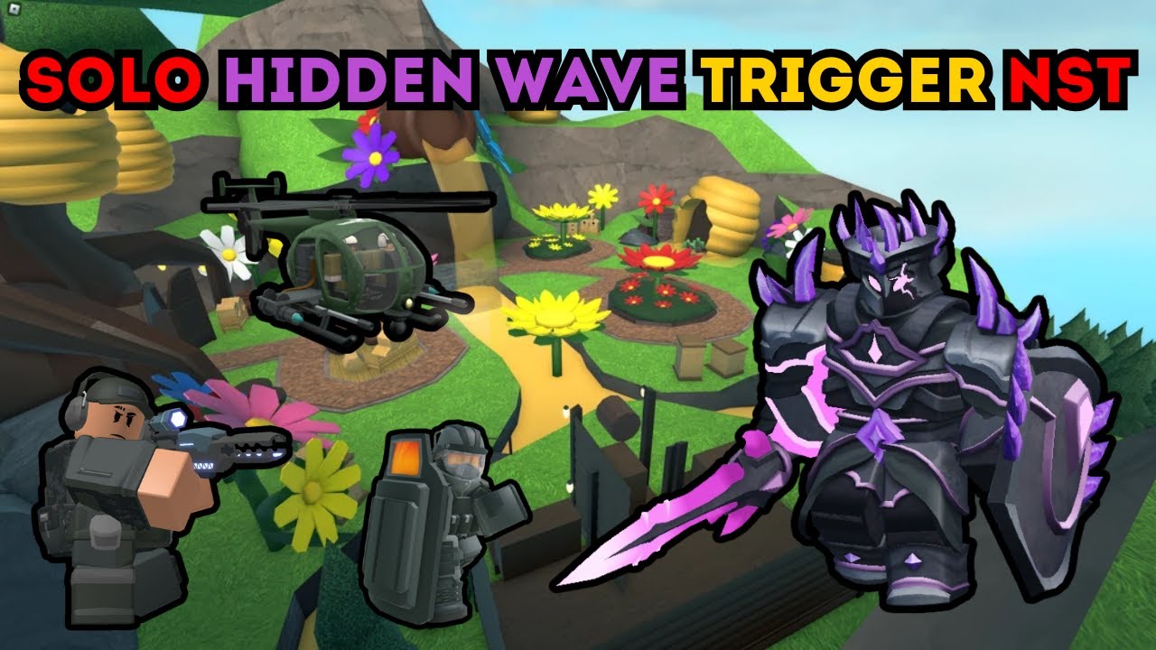 SOLO HIDDEN WAVE TRIGGER WITH NO GOLD/HC/EVENT TOWERS | Roblox Tower Defense Simulator