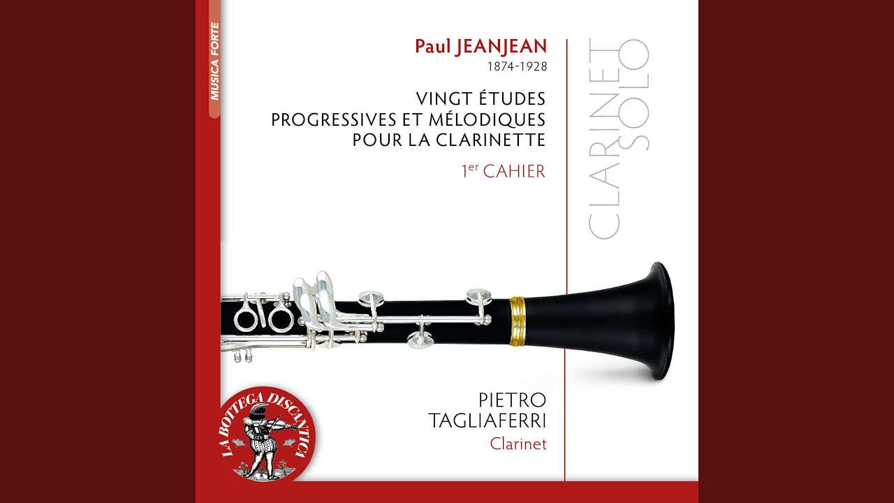 Vingt études progressives et mélodiques pour la clarinette - 1er cahier: No. 1