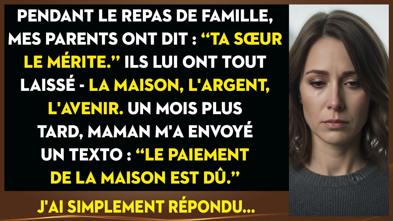 Mes Parents Ont Tout Donné À Ma Sœur. Trahie, J'ai Décidé De Couper Les Ponts.