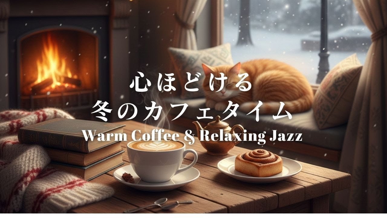 心ほどける冬のカフェタイム|Warm Coffee & Relaxing Jazz|カフェBGM