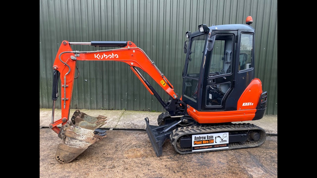 KUBOTA KX61-3 MINI DIGGER. SOLD