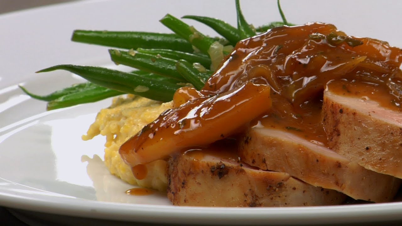 Roast Pork Tenderloin w/ Apple Sage Jus