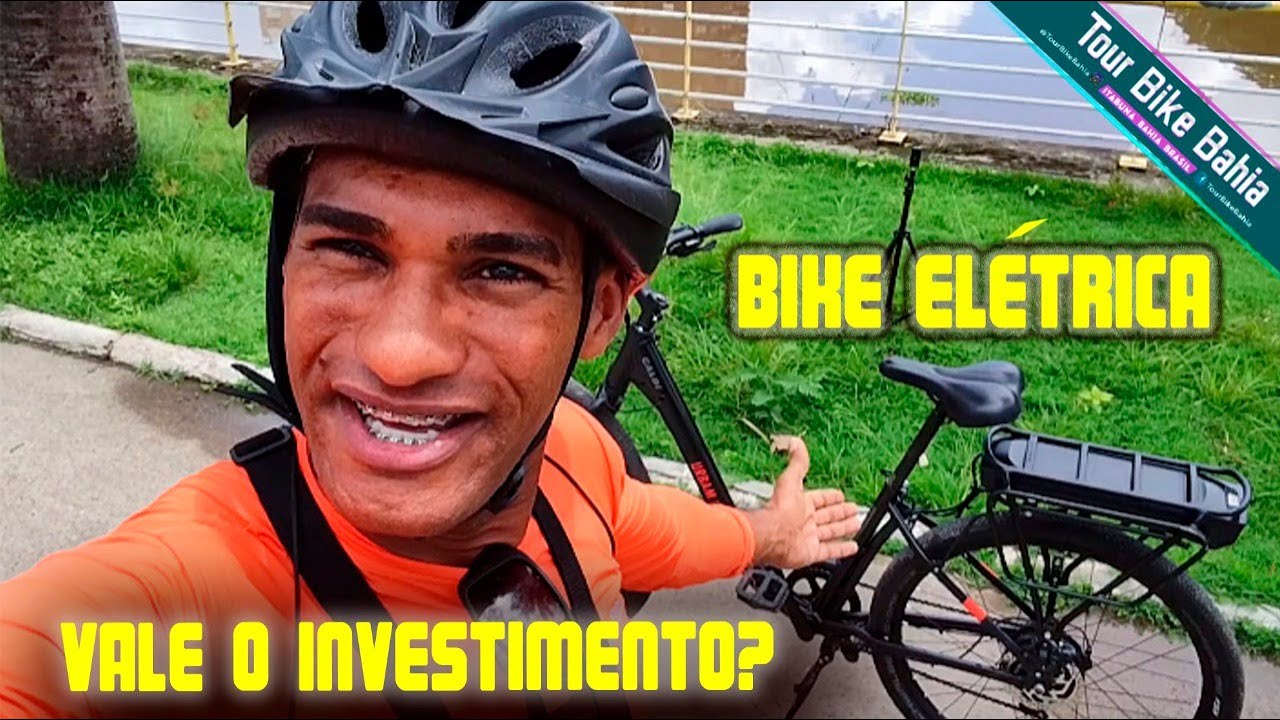 BIBICLETA ELÉTRICA E-VIBE URBAN CALOI Tour Bike Bahia #079