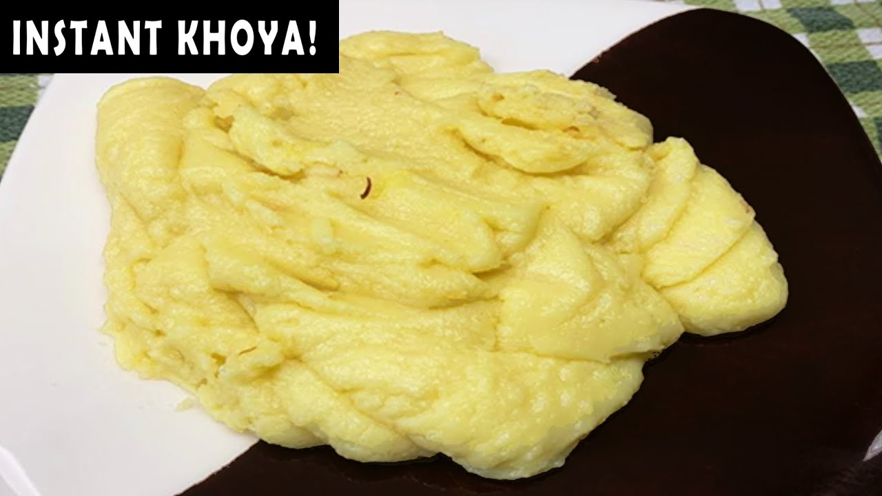 INSTANT KHOYA / MAWA RECIPE! (UNDER 10 MINUTES & DELICIOUS!)
