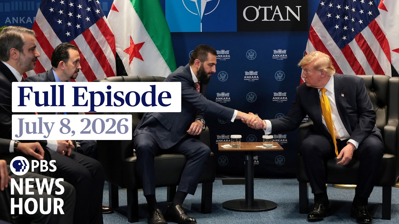 PBS News Hour full episode, July 8, 2026