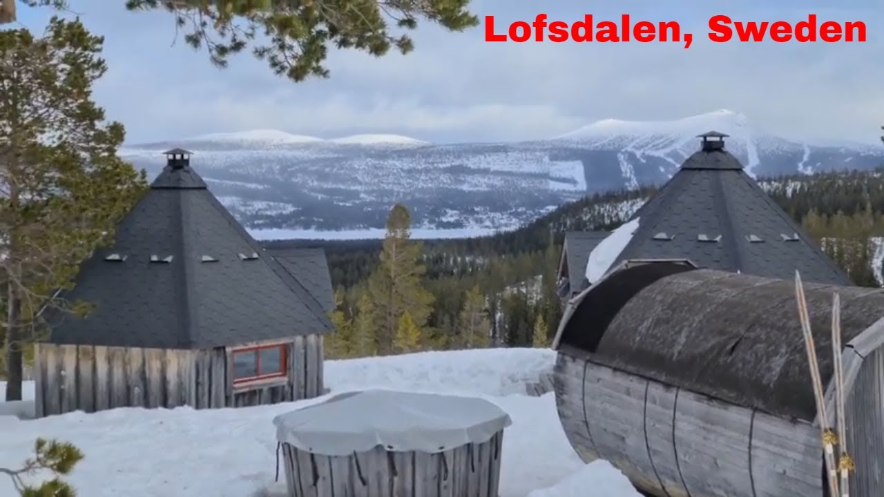 Beautiful mountain view video of Lofsdalen, part 2