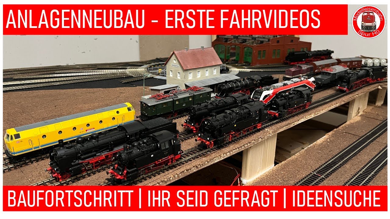 ANLAGENNEUBAU | BAUFORTSCHRITT | ERSTE FAHRVIDEOS | IDEENSUCHE | IHR SEID GEFRAGT