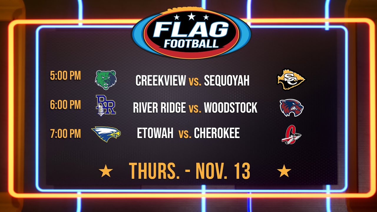 Creekview Hosts Sequoyah, River Ridge, Woodstock, Etowah & Cherokee | 2025 GPB Sports Flag Football