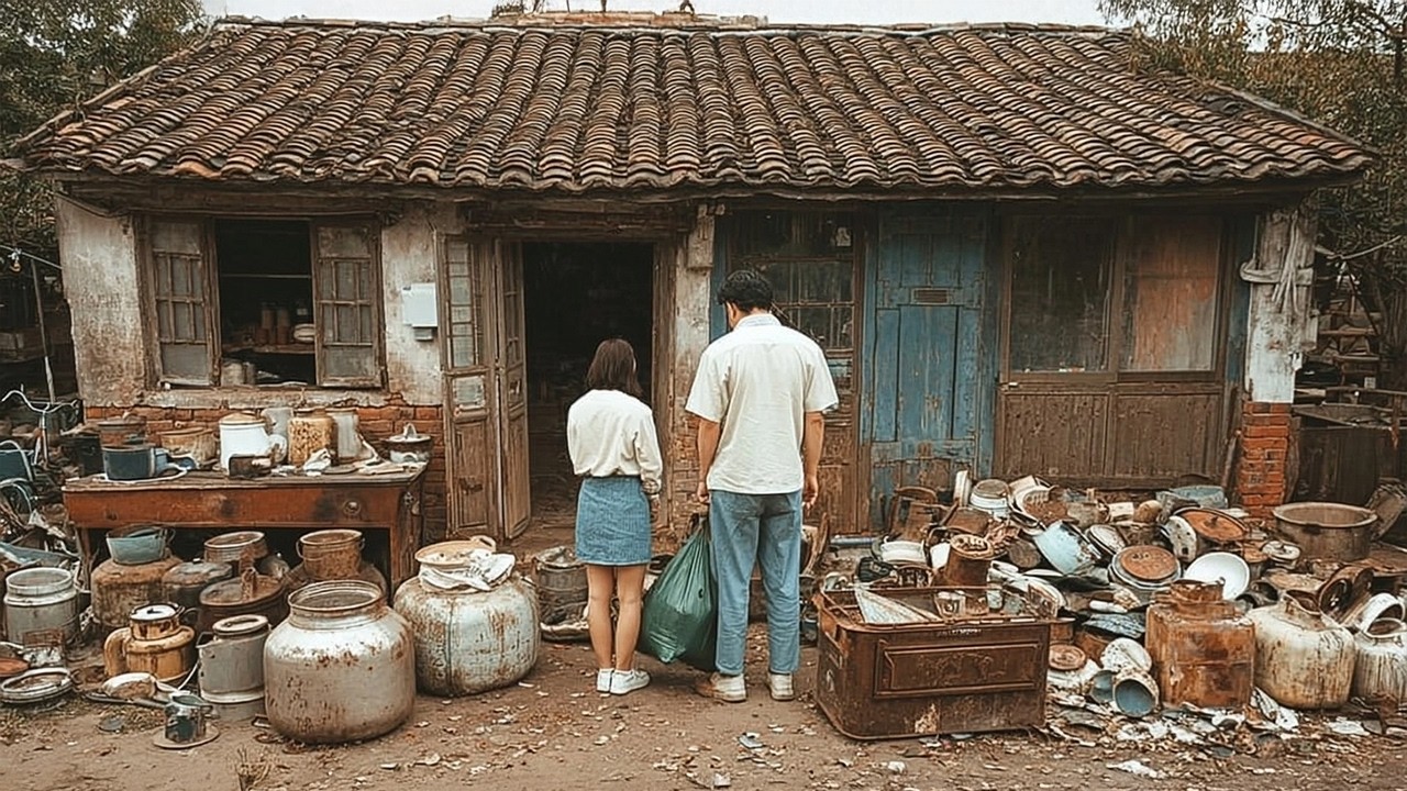 Parents passed away - left the old house to the newlyweds and they renovated it and lived happily