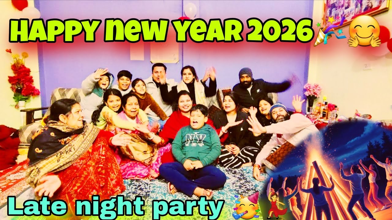 31st dec night celebration 🥳 | happy new year 2026 | #happynewyear #2026 #goodbye2025 