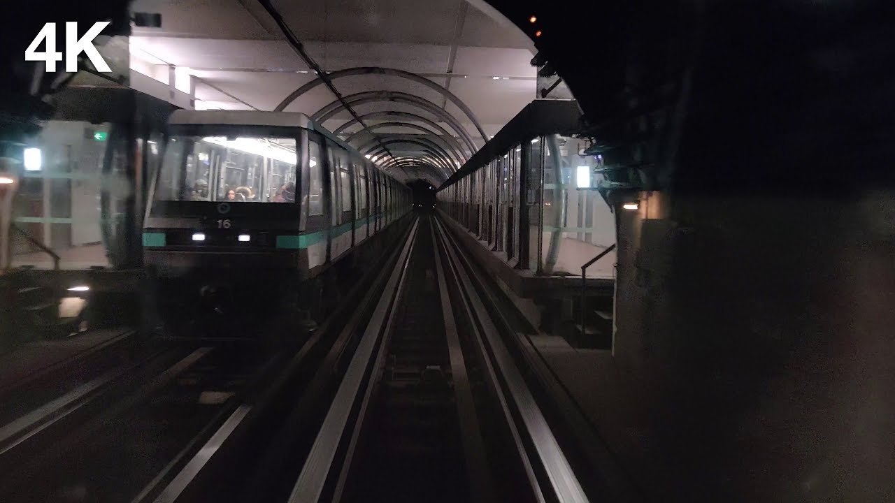 Line 14 - Paris Metro (4K On-Ride POV) Gare de Lyon to Olympiades