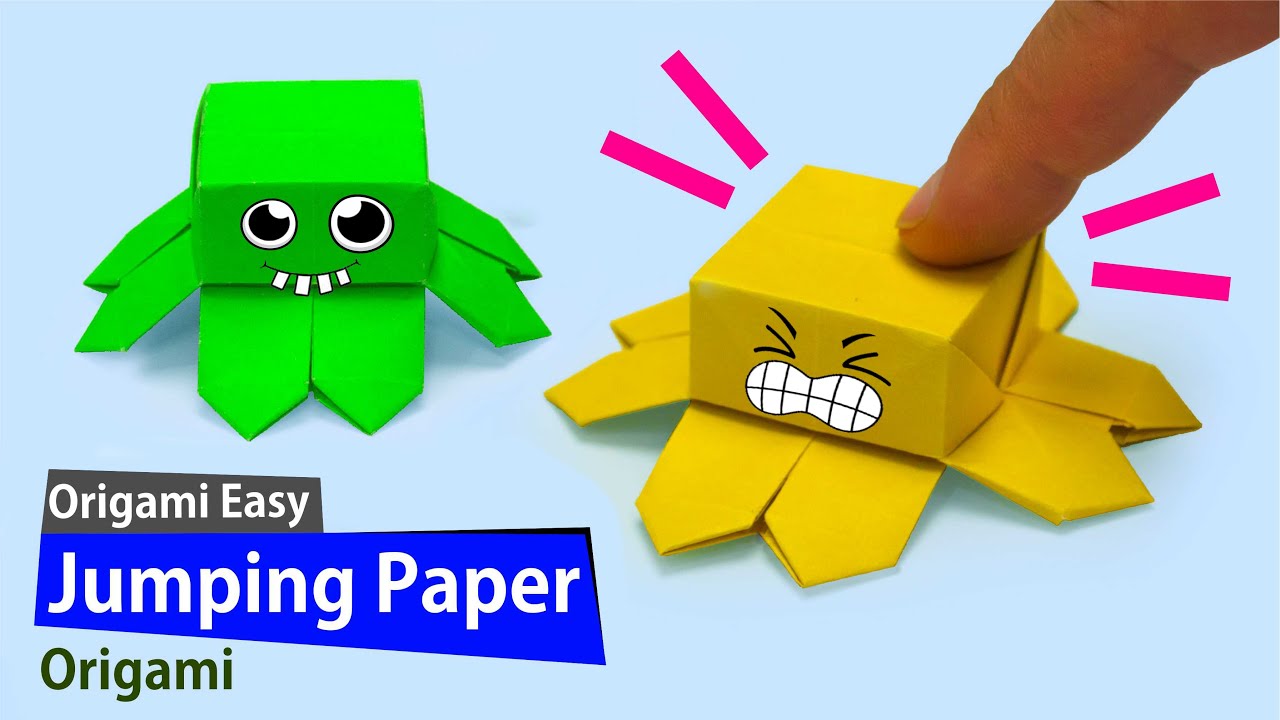 How to Make Origami Jump Paper Toys
