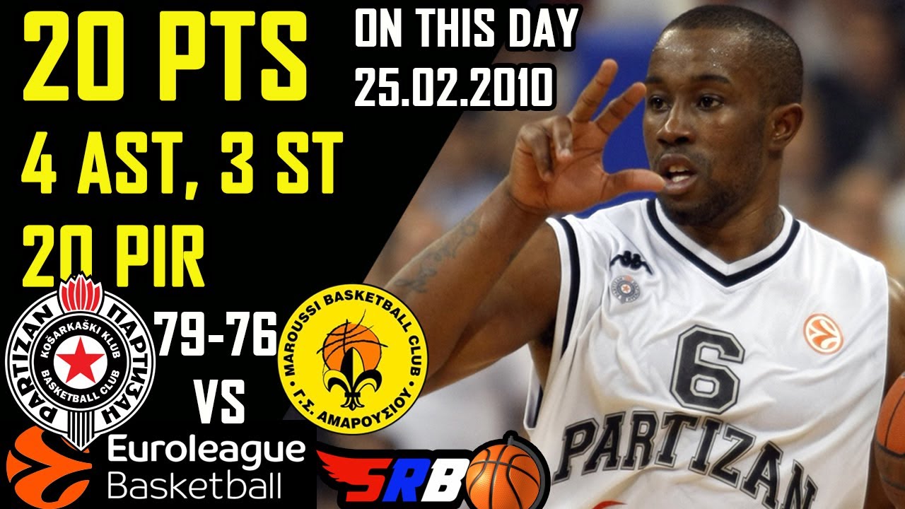 Bo Mccalebb 20 points 4 asts 3 st ● Partizan 79 - 76 Maroussi ● Full Highlights ● 25.02.2010