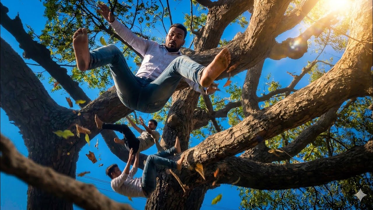 ped per chadhte hue gira #dailyvlog #trees #greenery