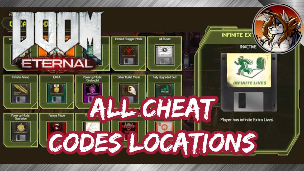 DOOM ETERNAL - All Cheat Codes Locations Guide