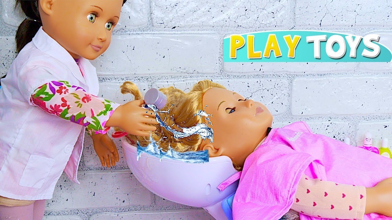 Baby Doll Beauty Spa and Hair Salon! Play Toys creative ideas!