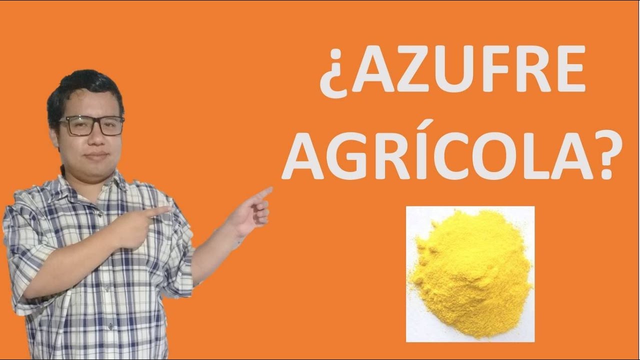 Azufre agrícola para bajar el pH del suelo