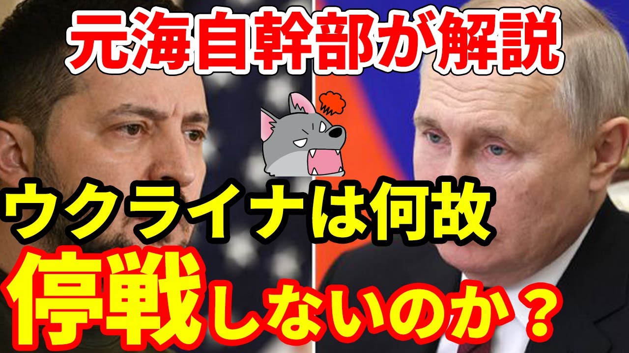【元海上自衛隊幹部が解説】ウクライナは何故停戦しないのか？【ロシア】