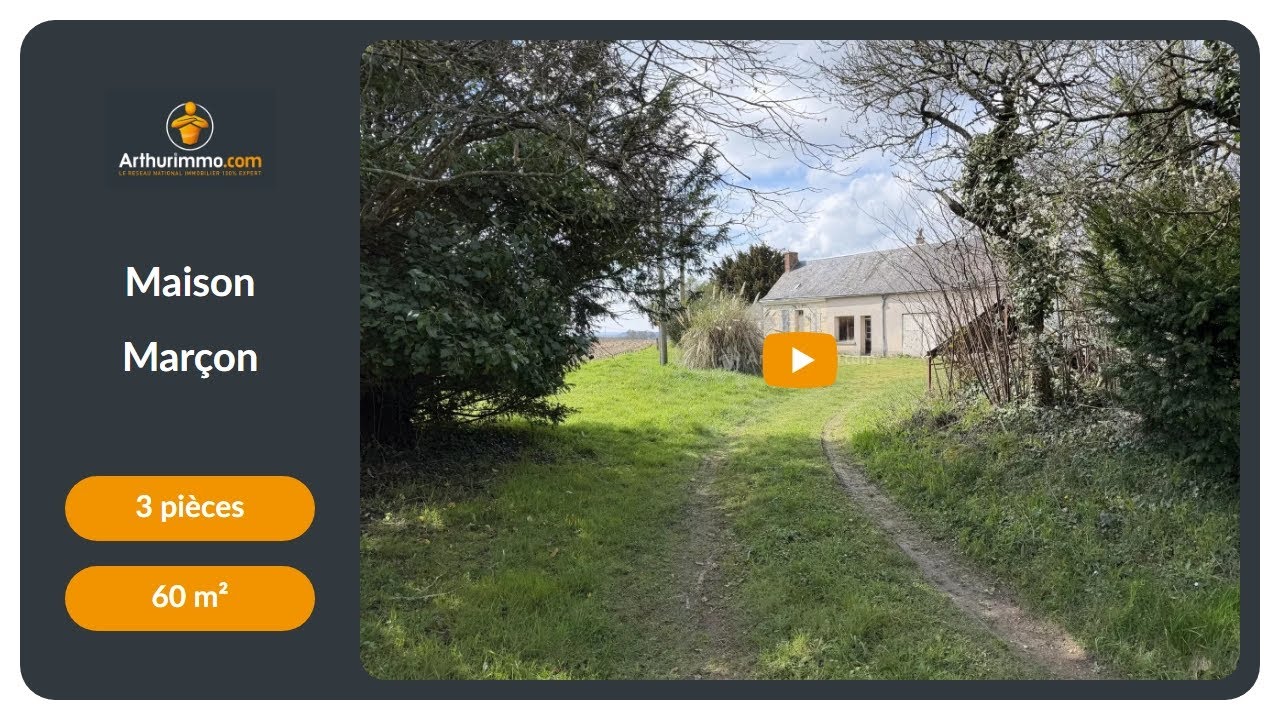 Vente Maison à MARÇON - 3 pièces - 54.000€