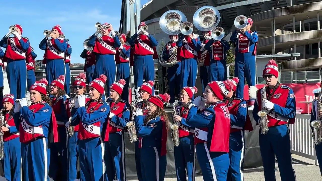 11-23-2024 Colorado vs Kansas colege football @Arrowhead featuring the KU Marching Jayhawks.