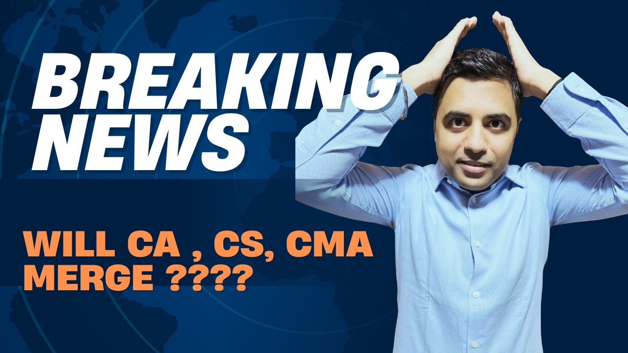 Will CA, CS, CMA institutes merge? Breaking news l My View point l CA Nitin Guru