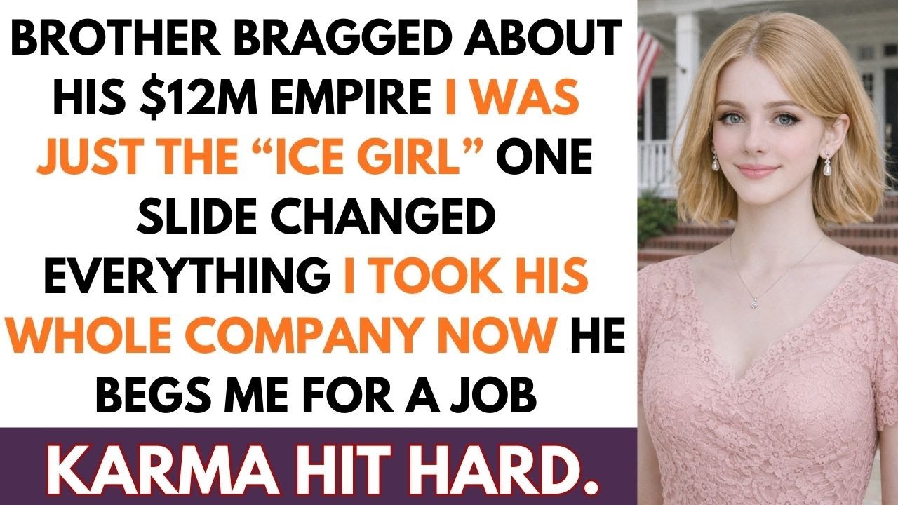 I Stood in the Kitchen Refilling Ice While He Bragged About Being a CEO… Then I Dropped the Bomb