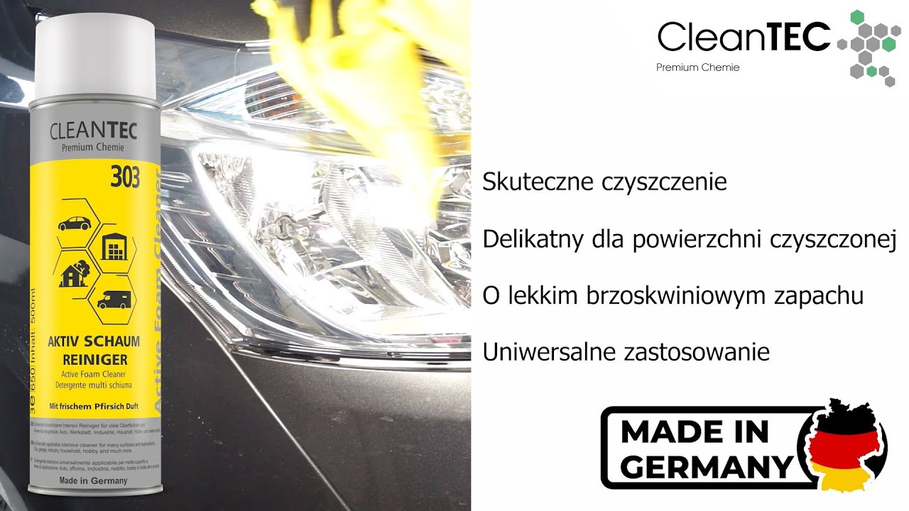 CleanTEC Premium Chemie: 303 Aktywna pianka do czyszczenia