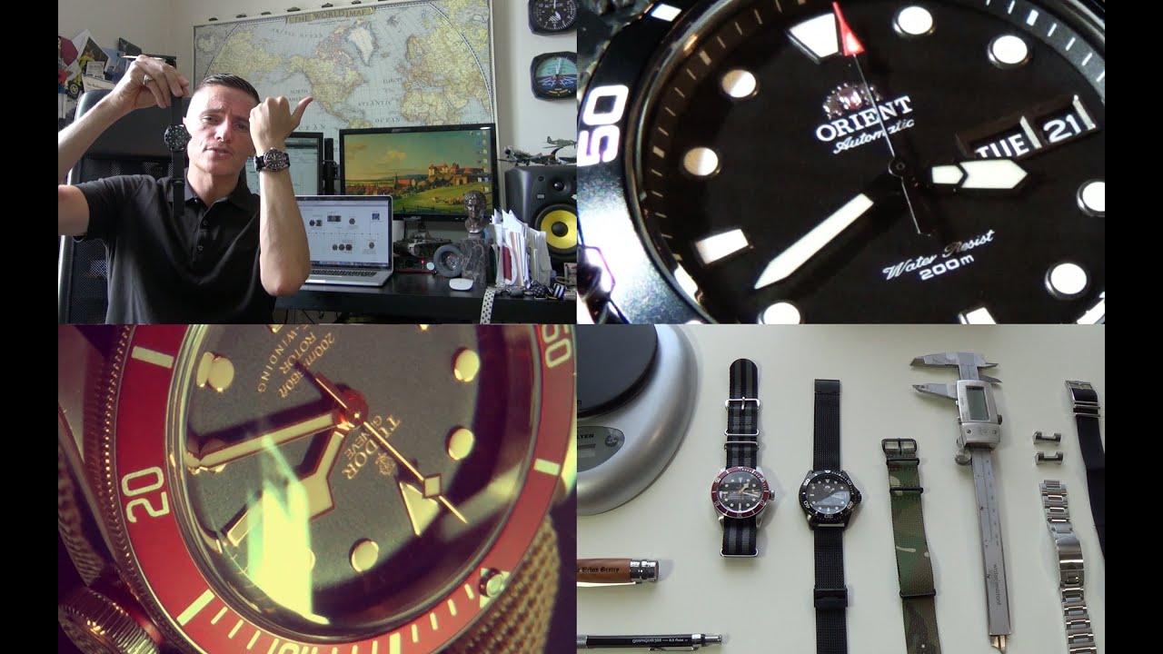 A Diver Watch Double Review Special - Tudor Heritage Black Bay Red & Orient Ray Raven II Black PVD