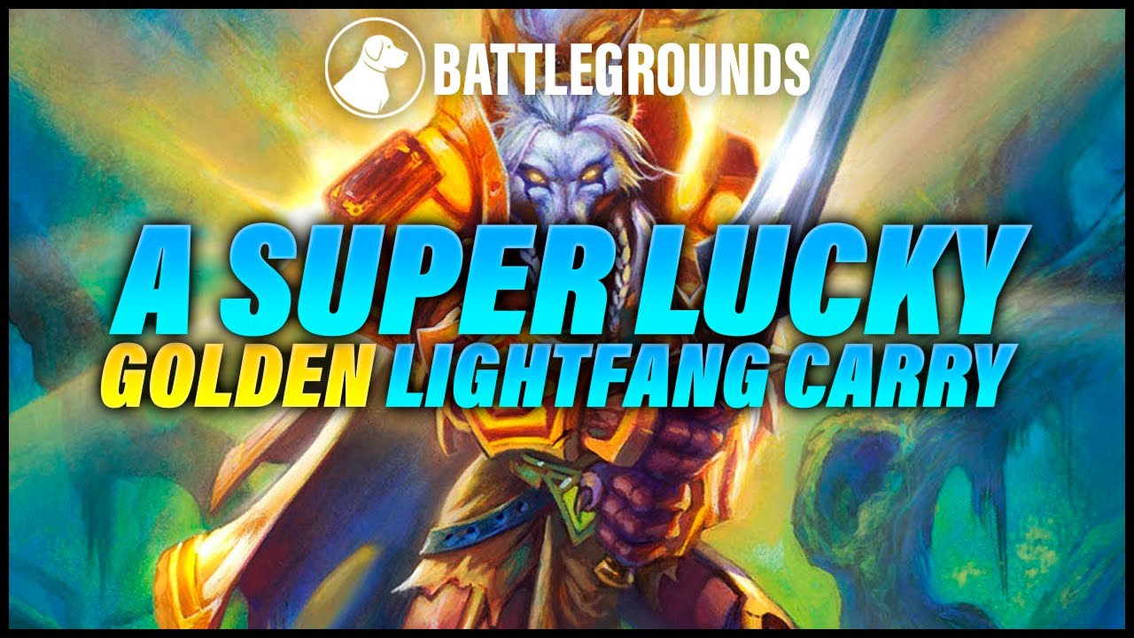 An Extremely Fast Golden Lightfang Carries a Game | Dogdog Hearthstone Battlegrounds