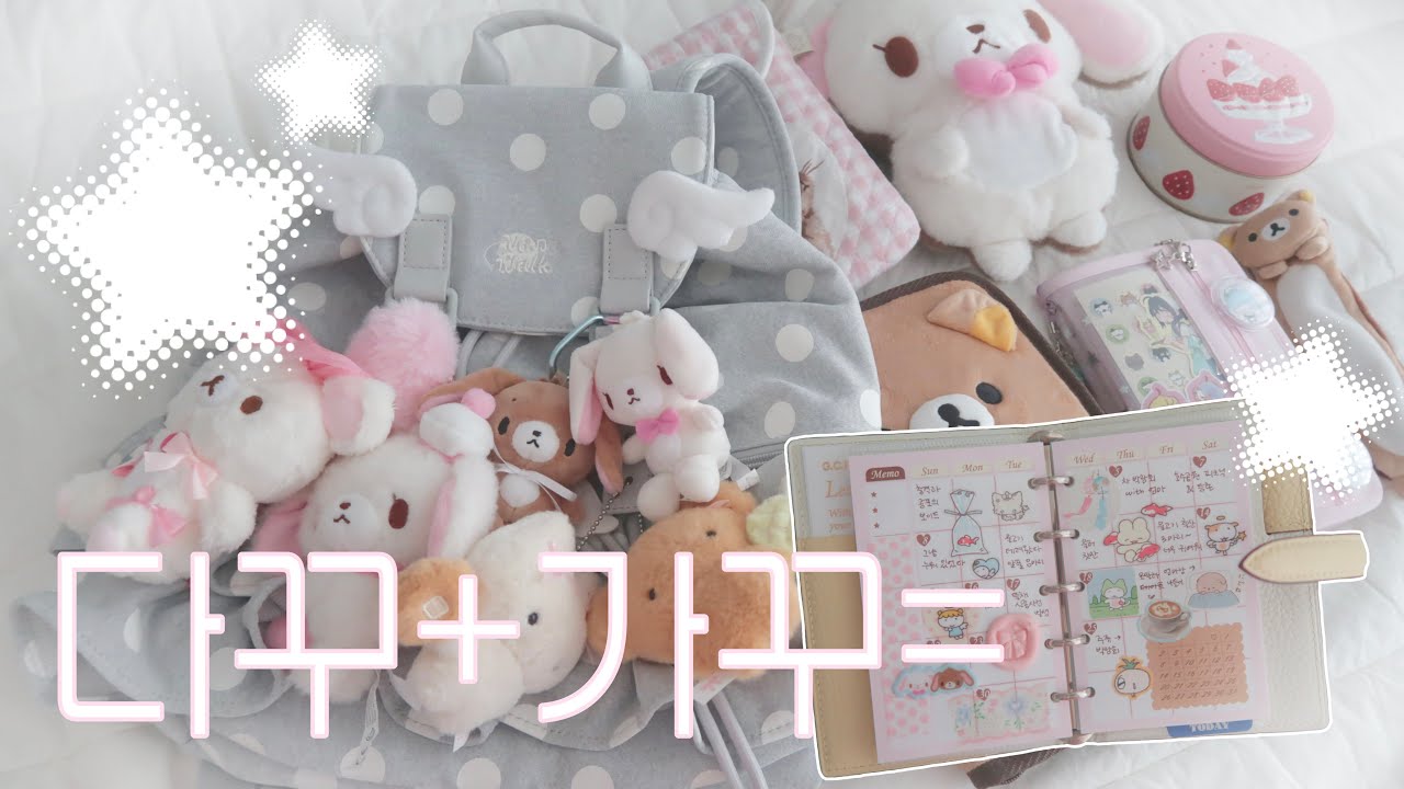 다꾸 브이로그🐾 l 먼슬리 다꾸 · 가방 꾸미기 · 백팩 추천 l 쉽겟 타오바오 하울