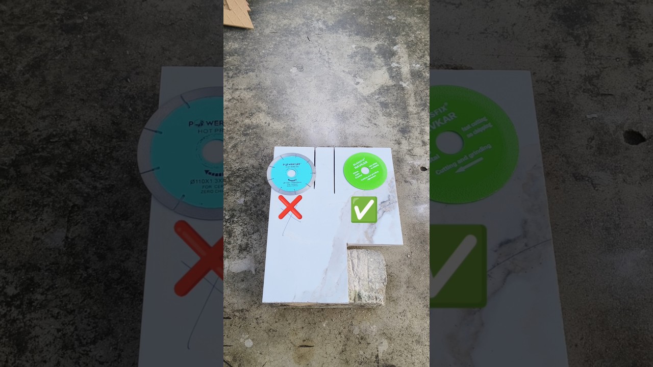 tiles cutting blade testing