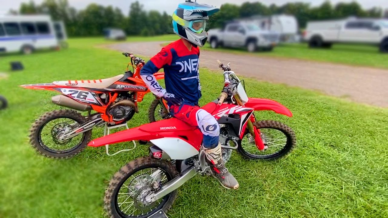 Selling His KTM for 2021 Honda CRF450R!!! First Ride on NEW Honda