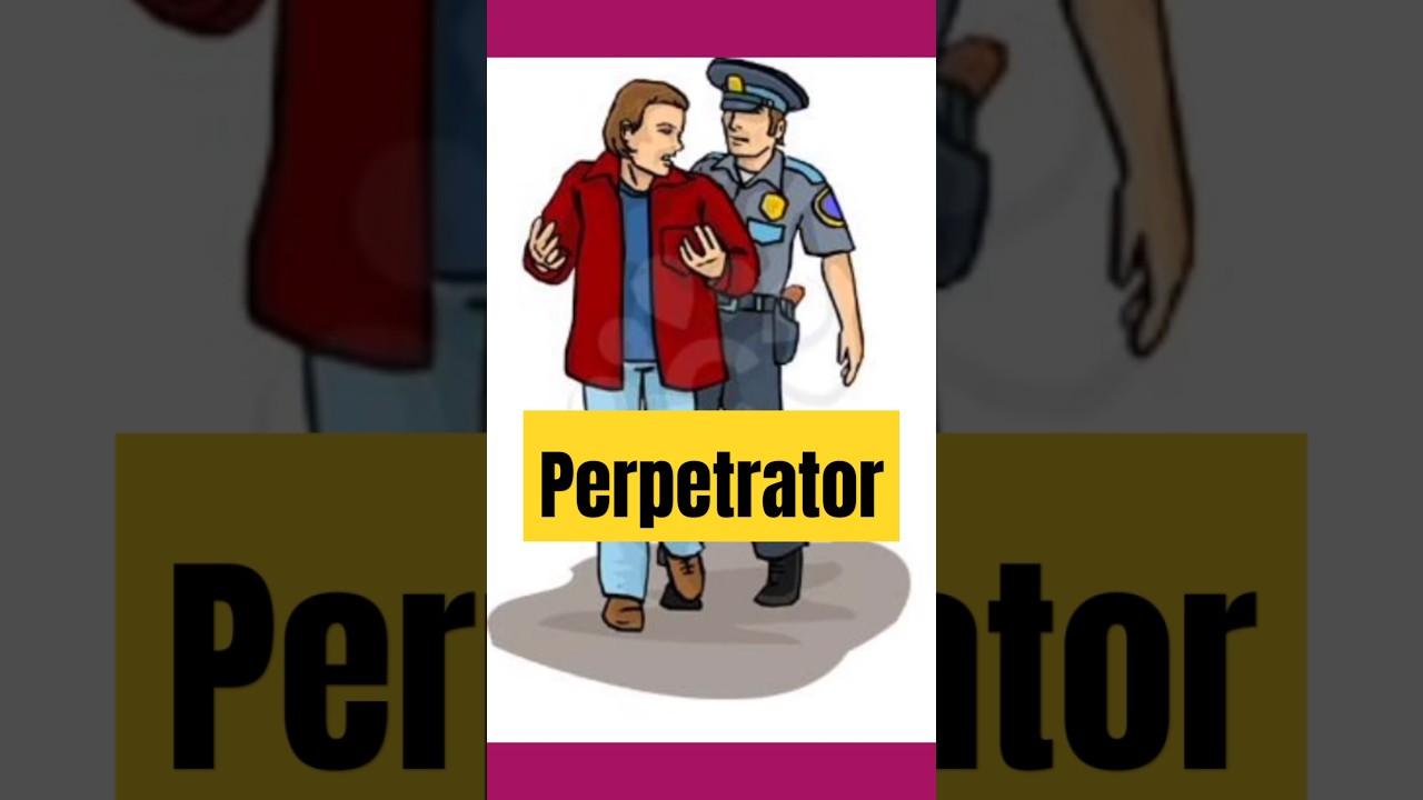 Perpetrator#english #new #vocabulary #dailywords #learning #funny #fun learning #shorts #shortvideo