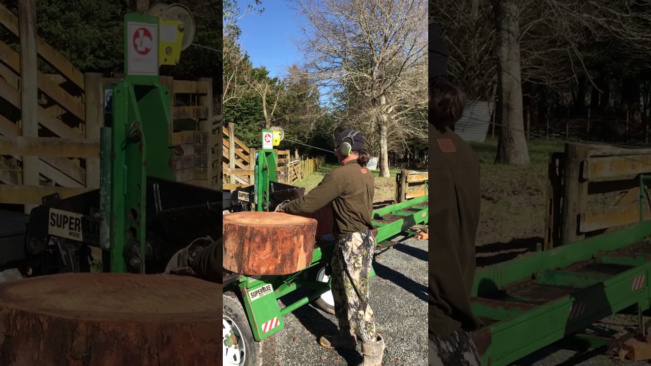 WS4150 Wood splitter in action