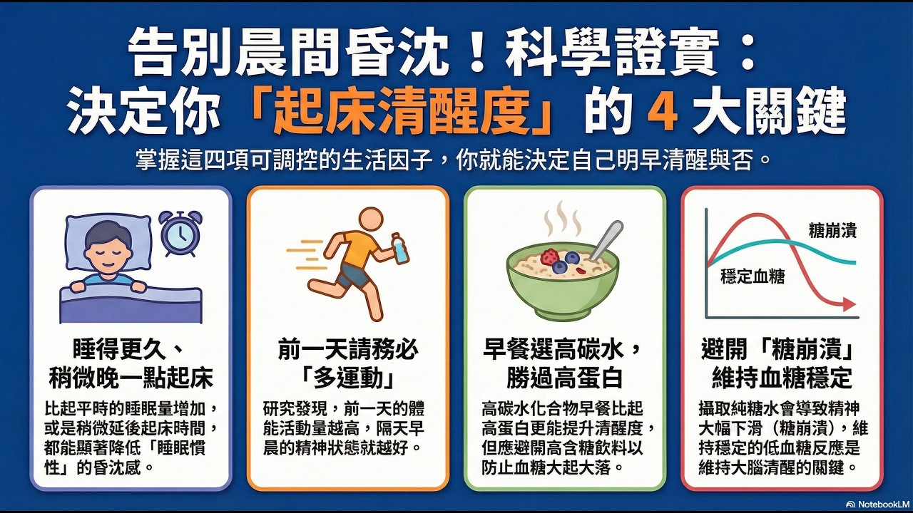 告別晨間昏沉！決定你「起床清醒度」的四大關鍵