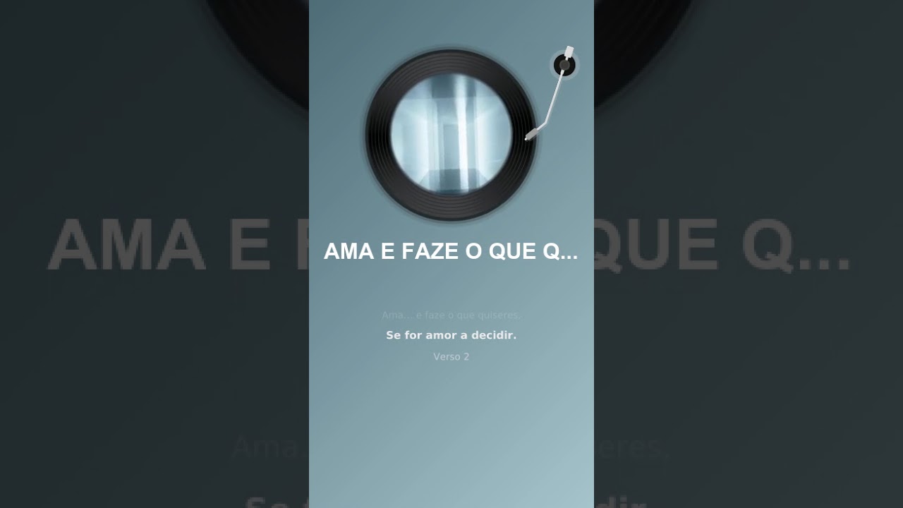 AMA E FAÇA O QUE QUISERES
