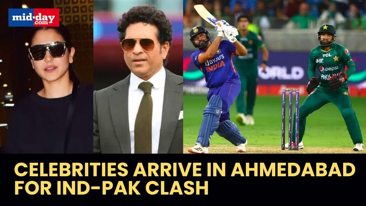 ODI World Cup 2023: Celebrities Arrive In Ahmedabad For India Vs Pakistan Clash