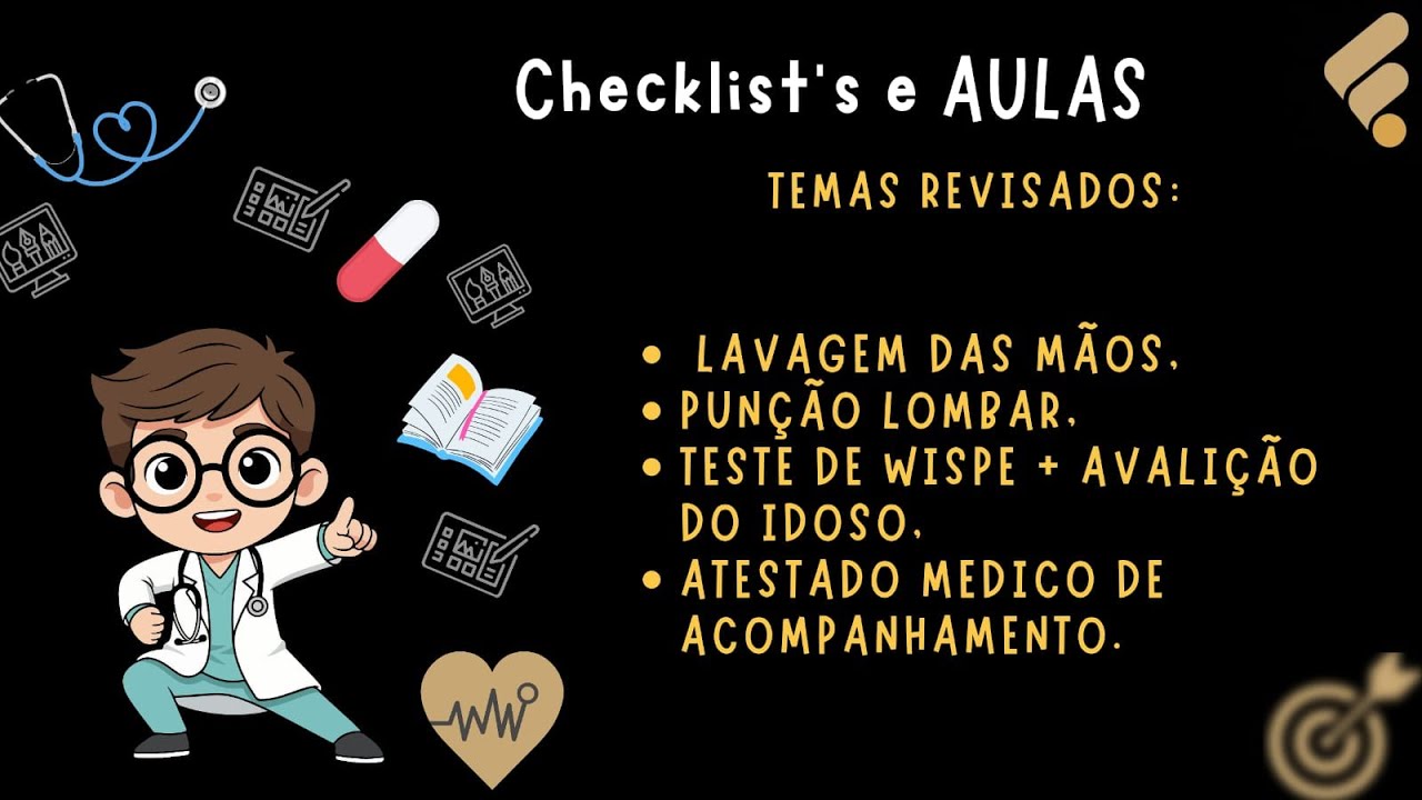 PROVA PRATICA REVALIDA - REVISÃO DE TEMAS COM CHECKLIST