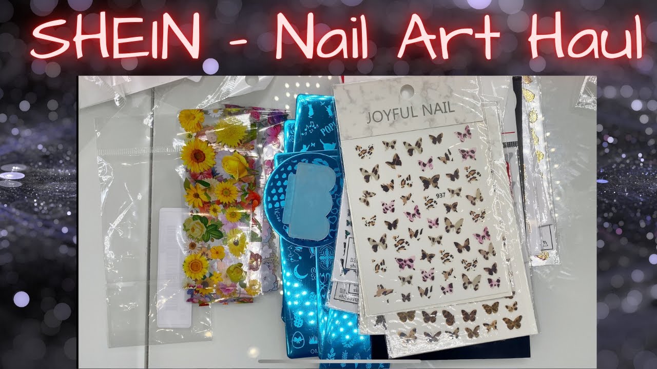 Shein Nail Art Haul | Stamping Plates | Nail Stickers | Transfer Foils and more..................