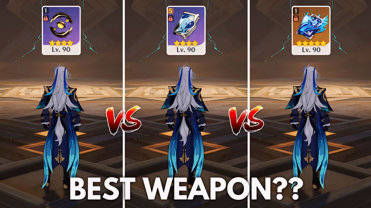 Best Weapon for C0 Neuvillette? AMBER vs TOEF! [Genshin Impact]