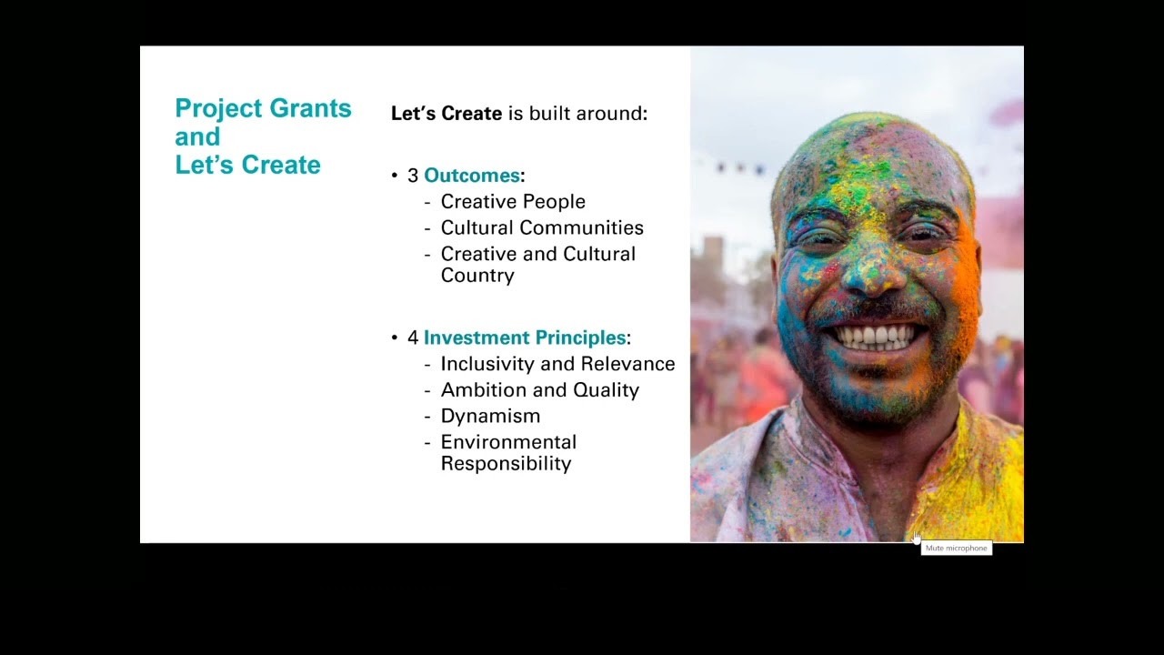 Arts Council England's 'National Lottery Project Grants' advice webinar
