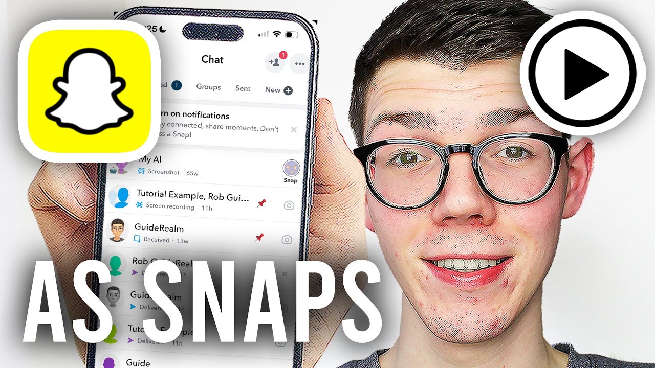 How To Send Videos As Normal Snaps From Camera Roll On Snapchat - Full Guide