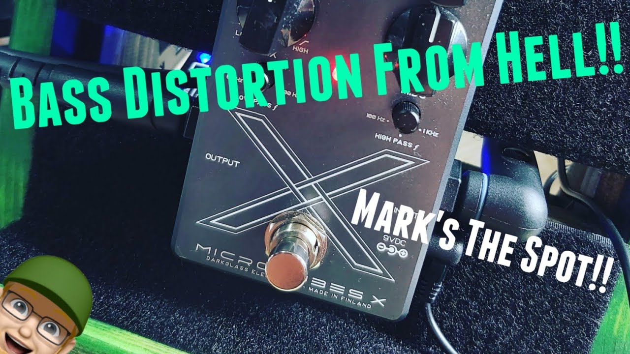 Darkglass Microtubes X Bass Distortion Pedal Demo