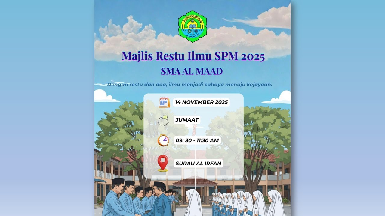 🔴LIVE • MAJLIS RESTU ILMU SPM 2025 | MUSOLLA AL-IRFAN | 14 Nov 2025